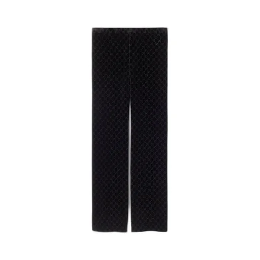 Gg Stretch Velvet Devoré Pants