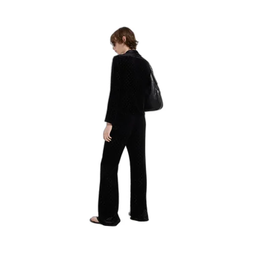 Gg Stretch Velvet Devoré Pants