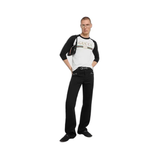 Silk Blend Jersey T-Shirt With Print