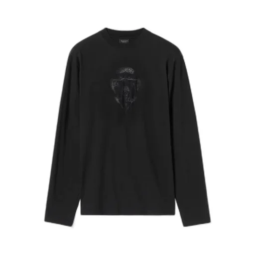 Cotton Jersey T-Shirt With Devoré Detail