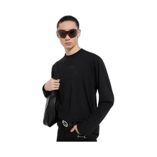 Cotton Jersey T-Shirt With Devoré Detail