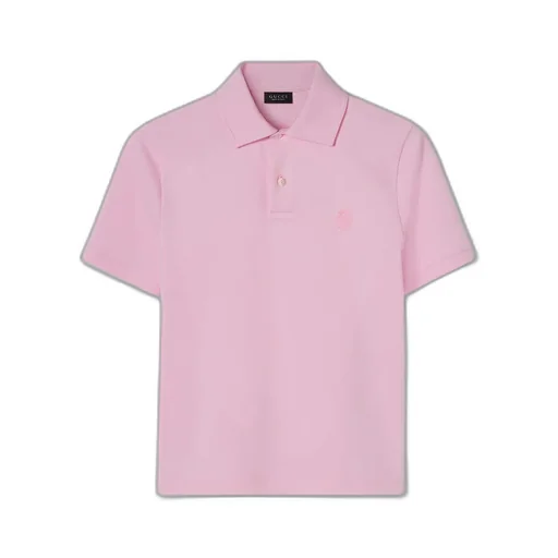 Cotton Piquet Polo Shirt With Embroidery