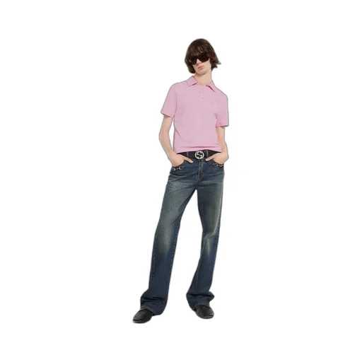 Cotton Piquet Polo Shirt With Embroidery