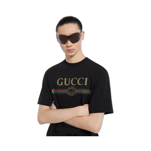 Silk Blend Jersey T-Shirt With Print
