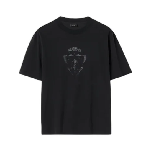 Cotton Jersey T-Shirt With Devoré Detail