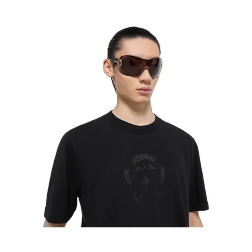 Cotton Jersey T-Shirt With Devoré Detail