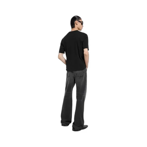 Cotton Jersey T-Shirt With Devoré Detail