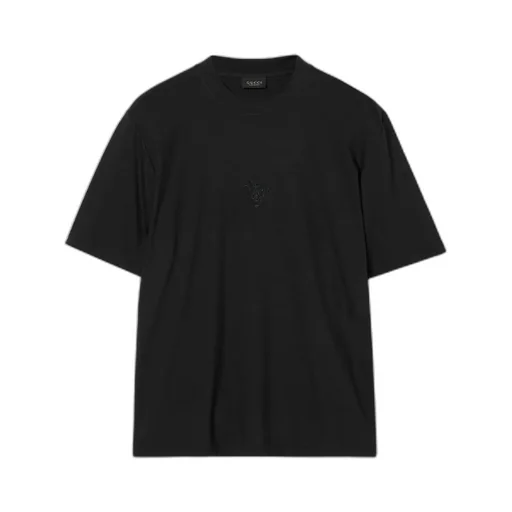 Soft Rayon Jersey T-Shirt With Embroidery
