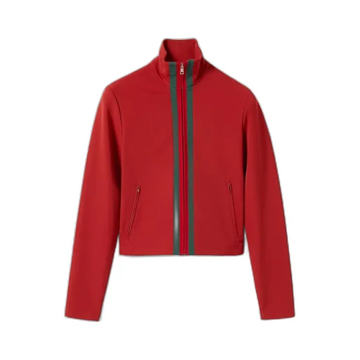 Stretch Nylon Zip Jacket With Web