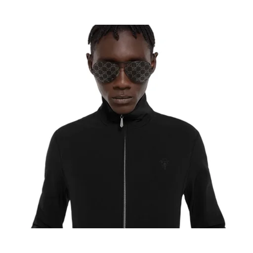 Stretch Nylon Gabardine Zip Jacket