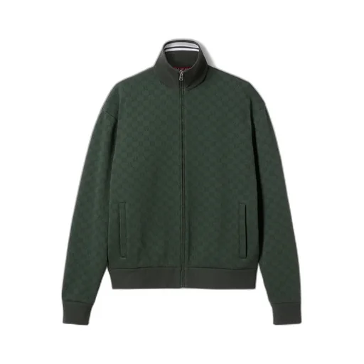 Gg Technical Jersey Zip Jacket
