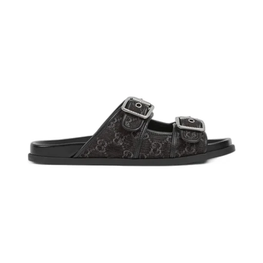 Slide Sandal With Buckles