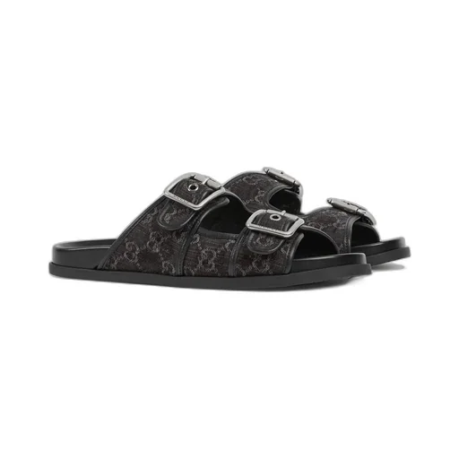 Slide Sandal With Buckles