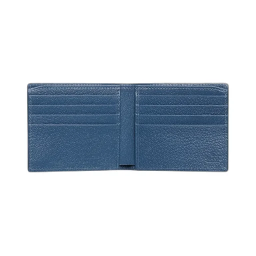 Blue Interior Gg Bi-Fold Wallet