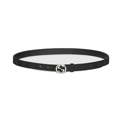 Thin Belt With Interlocking G Buckle