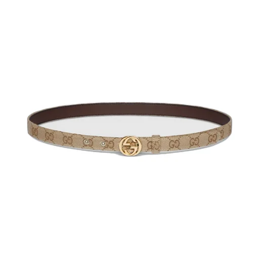 Thin Belt With Interlocking G Buckle