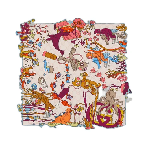 Printed Silk Carré