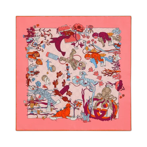 Printed Silk Carré