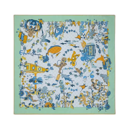 Printed Silk Carré