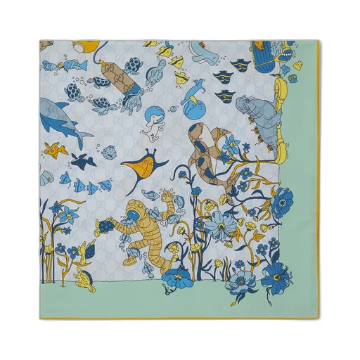 Printed Silk Carré
