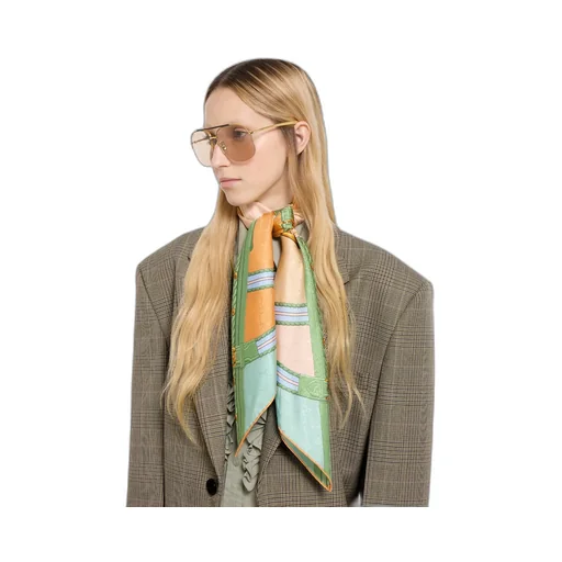 Printed Silk Jacquard Carré