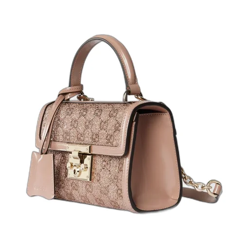 Padlock Crystal Small Top Handle Bag