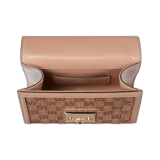Padlock Crystal Small Top Handle Bag