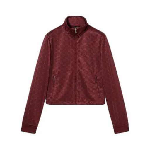 Gg Jersey Jacquard Zip Jacket