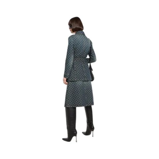 Gg Cotton Denim Jacquard Jacket