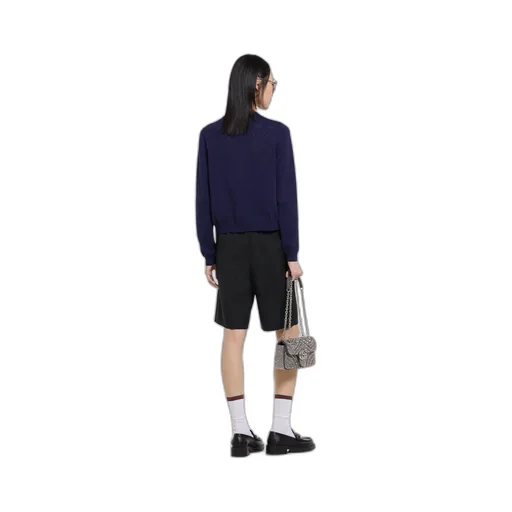 Gg Pointelle Cotton Silk Cardigan