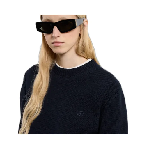 Cotton Sweatshirt With Embroidery