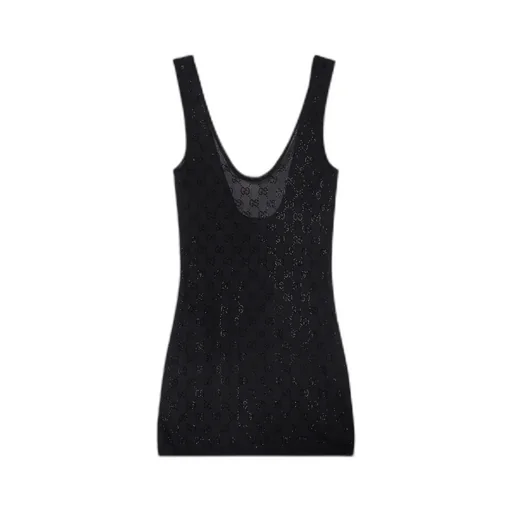 Gg Crystal Embroidered Dress