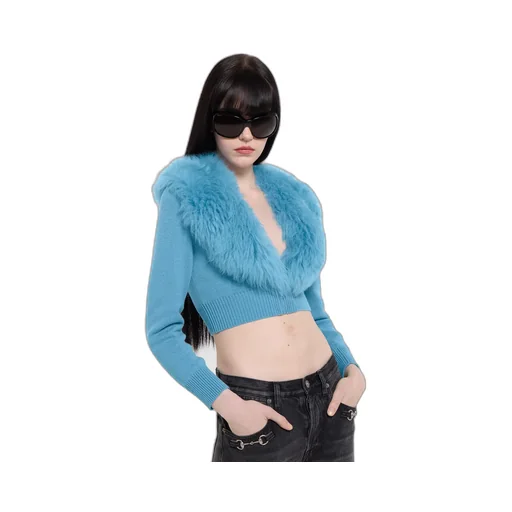 Knit Wool Cashmere Cardigan