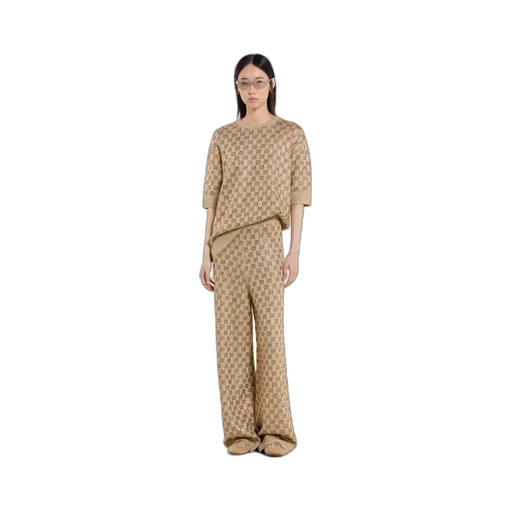 Wool Cashmere Jumper With Crystals