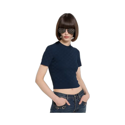Gg Fine Fabric Jacquard Top
