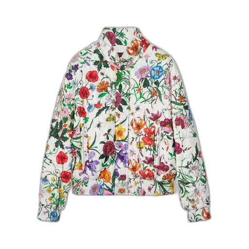 Printed Quilted Twill Jacket