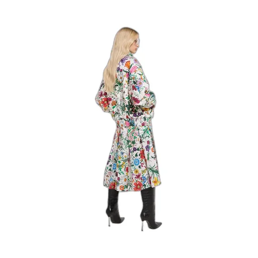 Printed Quilted Twill Jacket