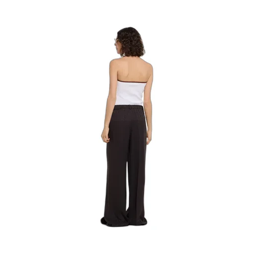 Horsebit Silk Jacquard Trousers
