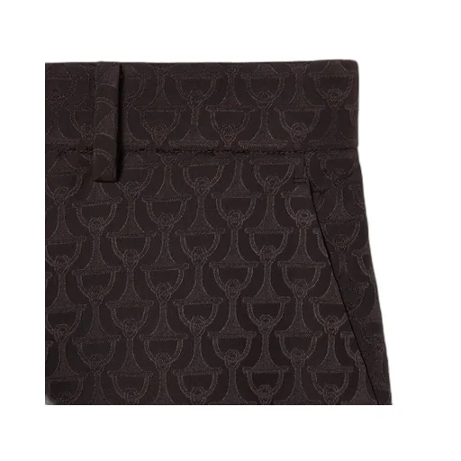 Horsebit Silk Jacquard Trousers