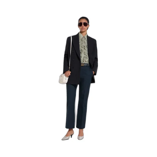 Gg Cotton Gabardine Trousers