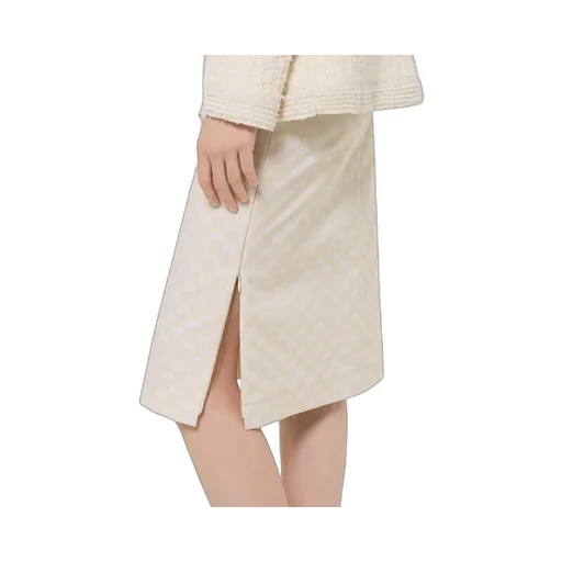 Gg Cotton Gabardine Skirt