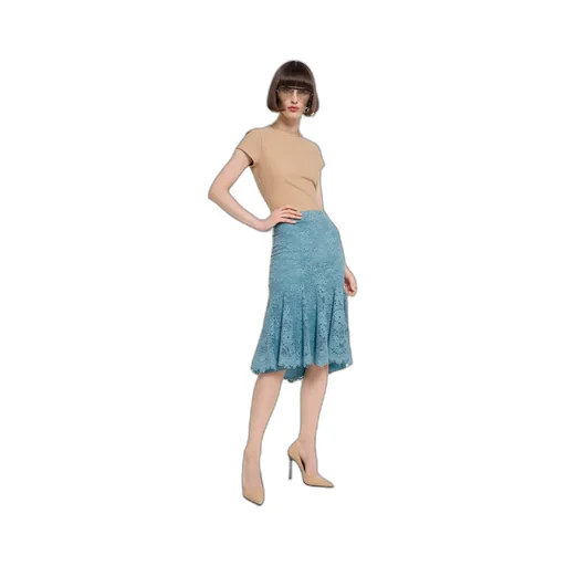 Gg Flower Stretch Lace Skirt