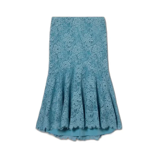 Gg Flower Stretch Lace Skirt