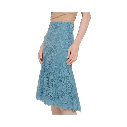 Gg Flower Stretch Lace Skirt