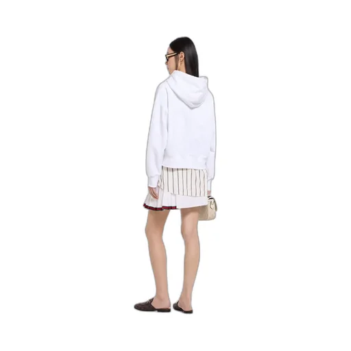 Cotton Jersey Sweatshirt With Print