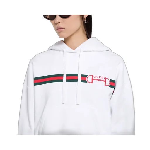 Cotton Jersey Sweatshirt With Print