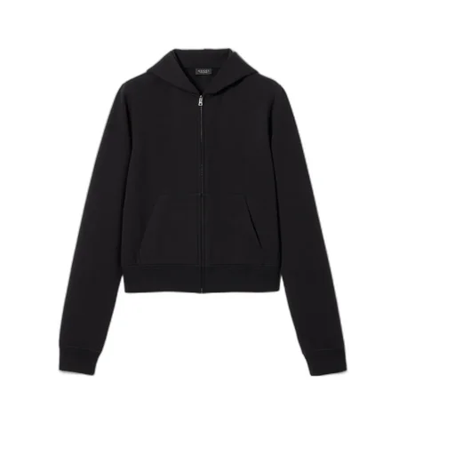 Cotton Jersey And Cashmere Zip Jacket