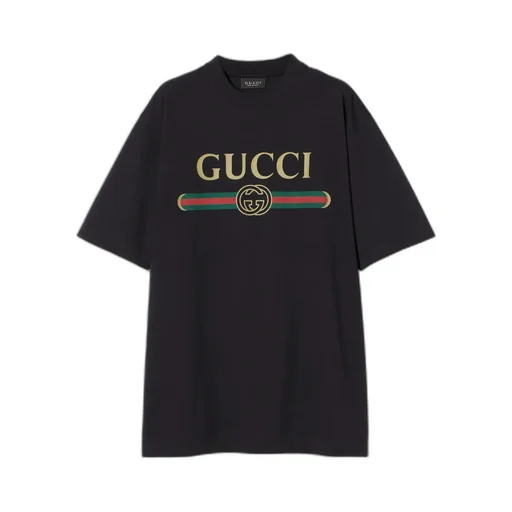 Cotton Jersey And Silk T-Shirt With Print