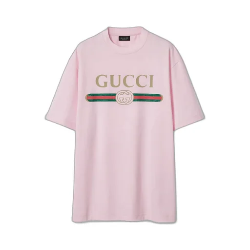 Cotton Jersey And Silk T-Shirt With Print