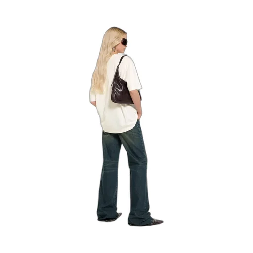 Cotton Jersey And Silk T-Shirt With Print